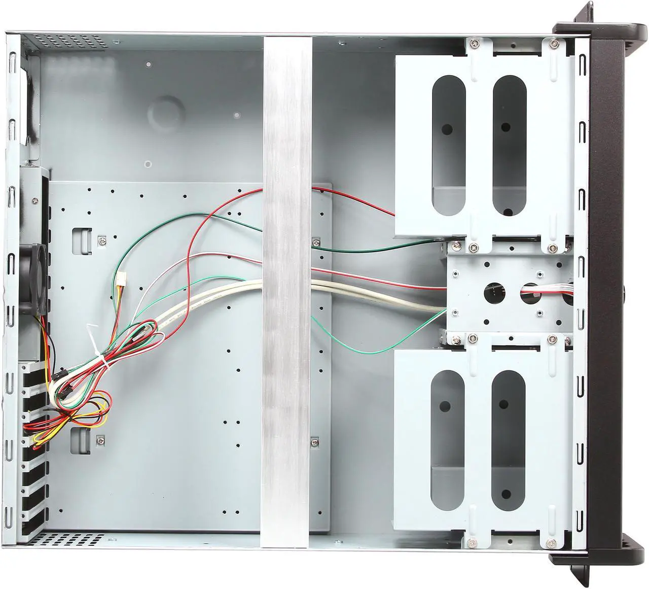 Alt view image 6 of 7 - iStarUSA D-300 Black Aluminum / Steel 3U Rackmount Compact Stylish Chassis - Black Bezel 4 External 5.25" Drive Bays