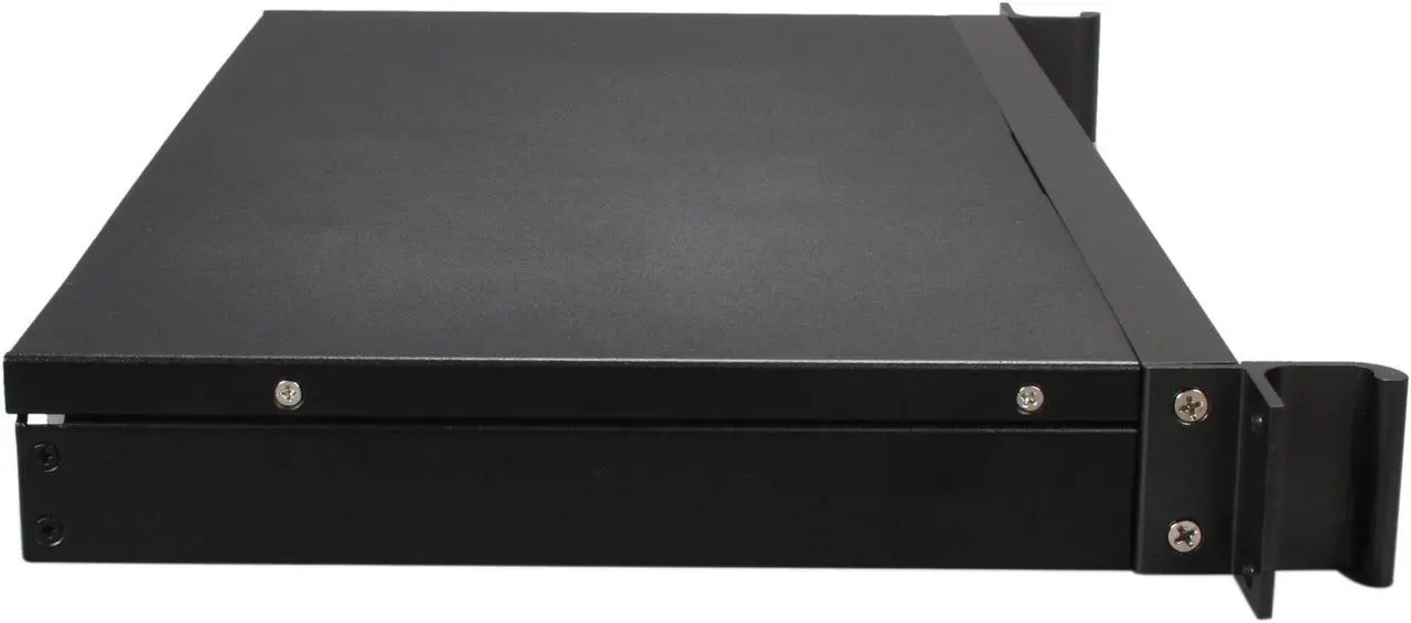 Alt view image 3 of 5 - iStarUSA D-118V2-ITX-30FX8 Black Metal / Aluminum 1U Rackmount Compact Server Case 300W 80Plus