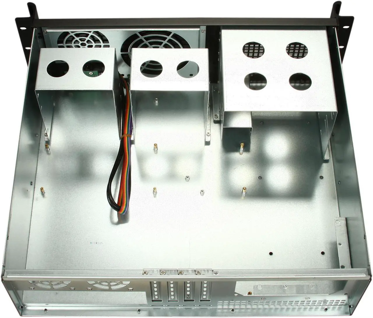 Alt view image 5 of 7 - iStarUSA D-313SE-MATX Black Aluminum / Steel 3U Rackmount Compact Industrial Chassis - Black Bezel 2 External 5.25" Drive Bays