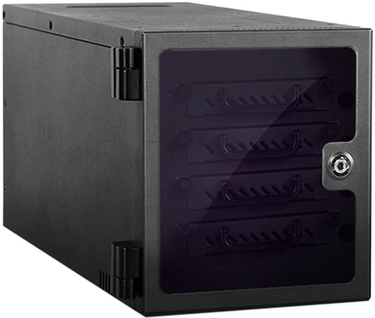 Main image of iStarUSA S-254JB-RF Black Steel TowerU 4x 2.5" External Storage JBOD Tower 150W 150W