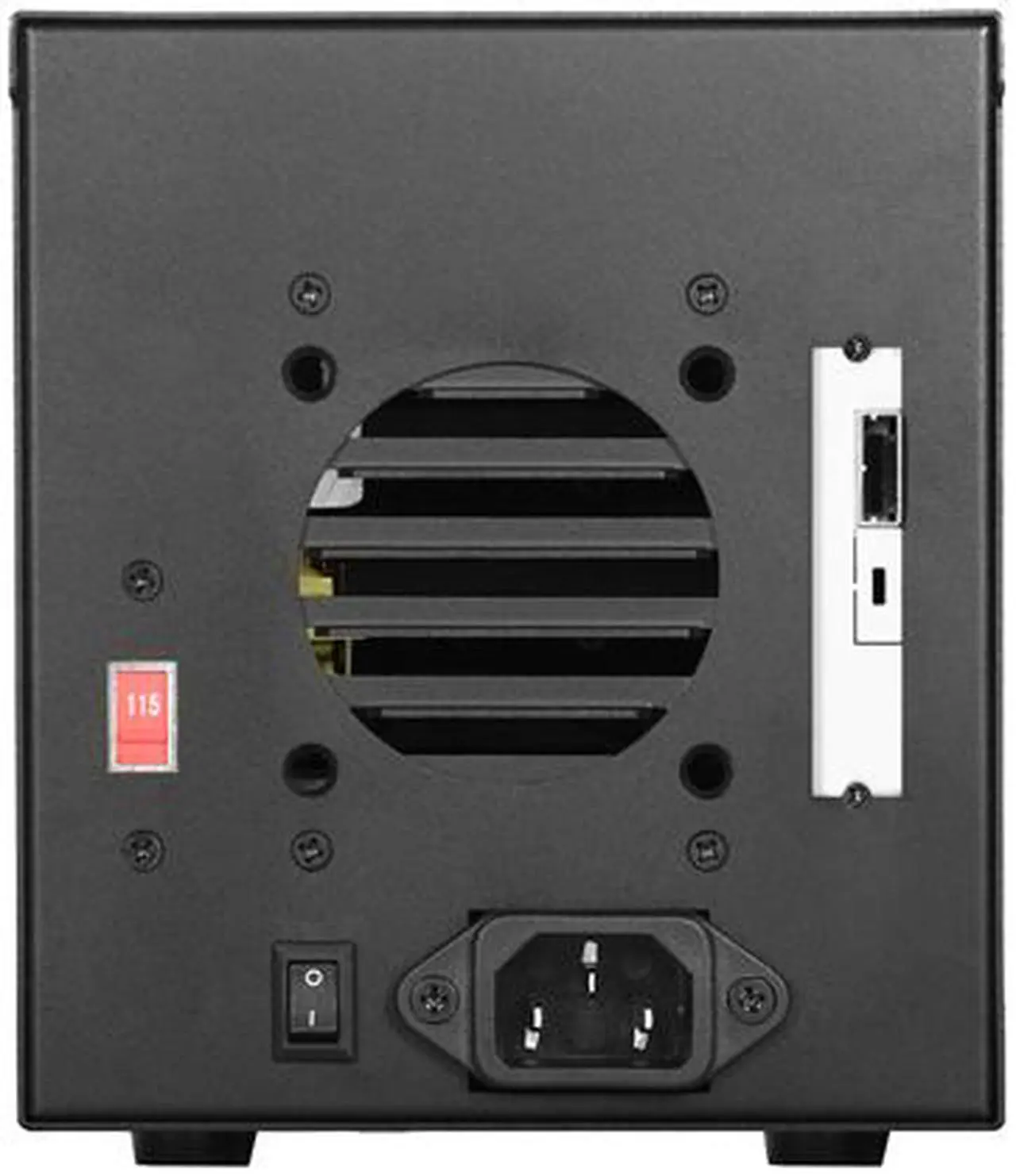 Alt view image 5 of 5 - iStarUSA S-254JB-RF Black Steel TowerU 4x 2.5" External Storage JBOD Tower 150W 150W