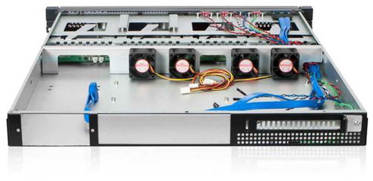 Alt view image 4 of 6 - iStarUSA C-140SS 1U 1U 4-Bay Trayless Storage Server Rackmount Chassis