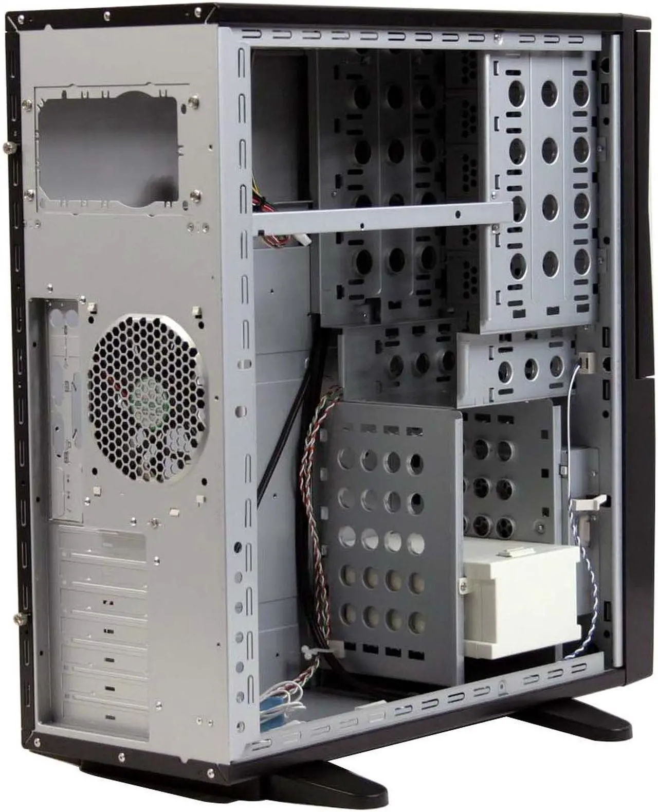 Alt view image 9 of 16 - Sunbeam Transformer IC-TR-US-BA-WOPSU Black Steel ATX Full Tower Computer Case