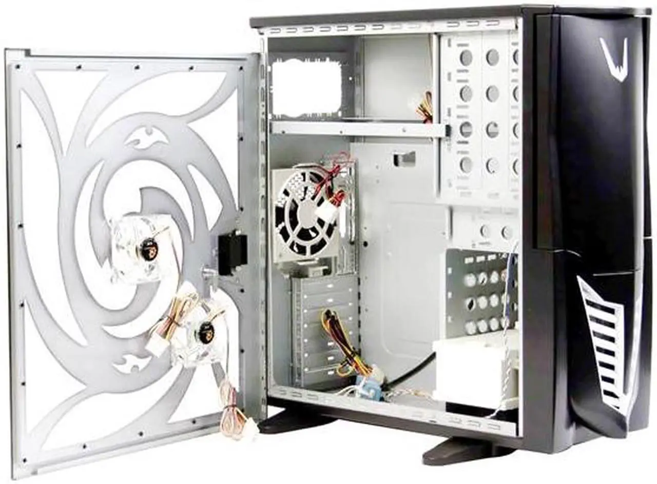 Alt view image 6 of 16 - Sunbeam Transformer IC-TR-US-BA-WOPSU Black Steel ATX Full Tower Computer Case