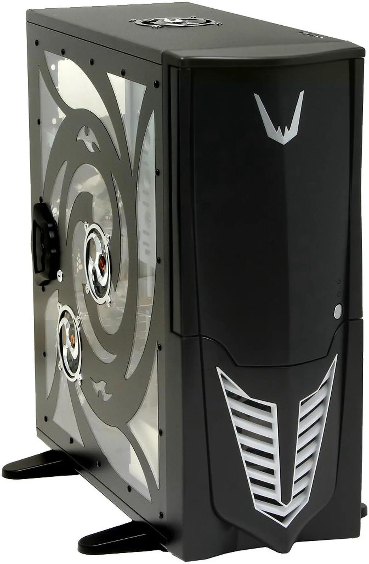 Alt view image 2 of 16 - Sunbeam Transformer IC-TR-US-BA-WOPSU Black Steel ATX Full Tower Computer Case