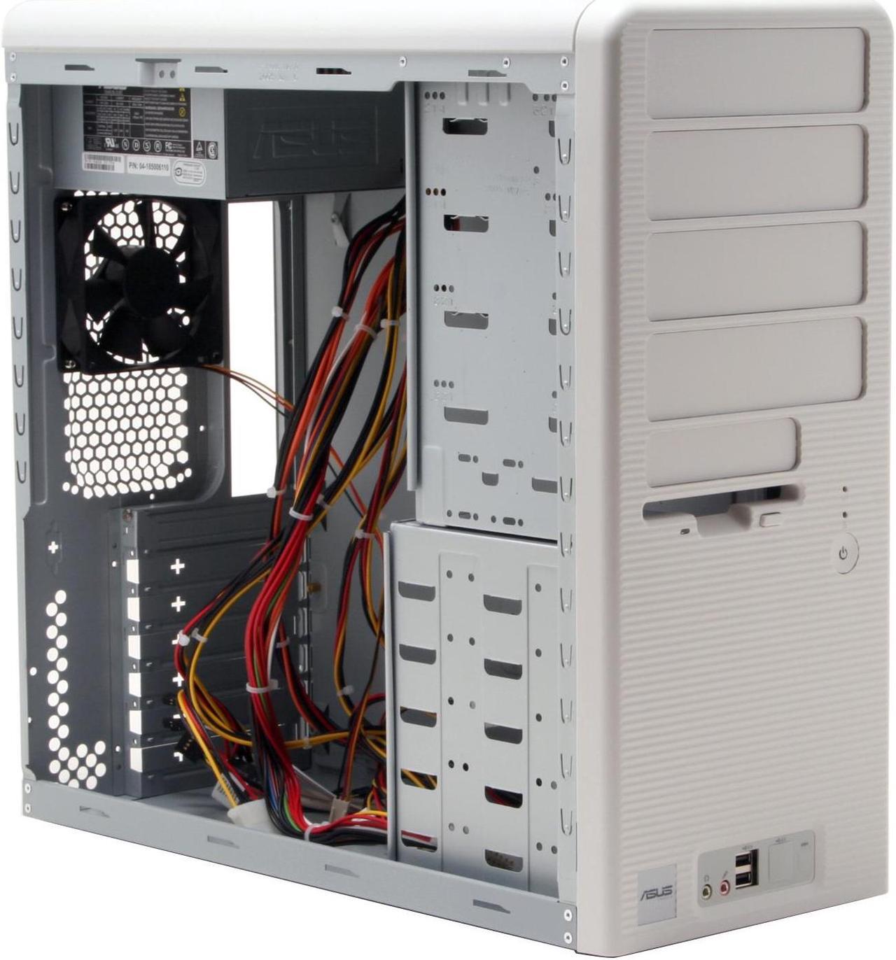 Alt view image 9 of 14 - ASUS TA-230 White 0.6mm SECC ATX Mid Tower Computer Case 300W Power Supply
