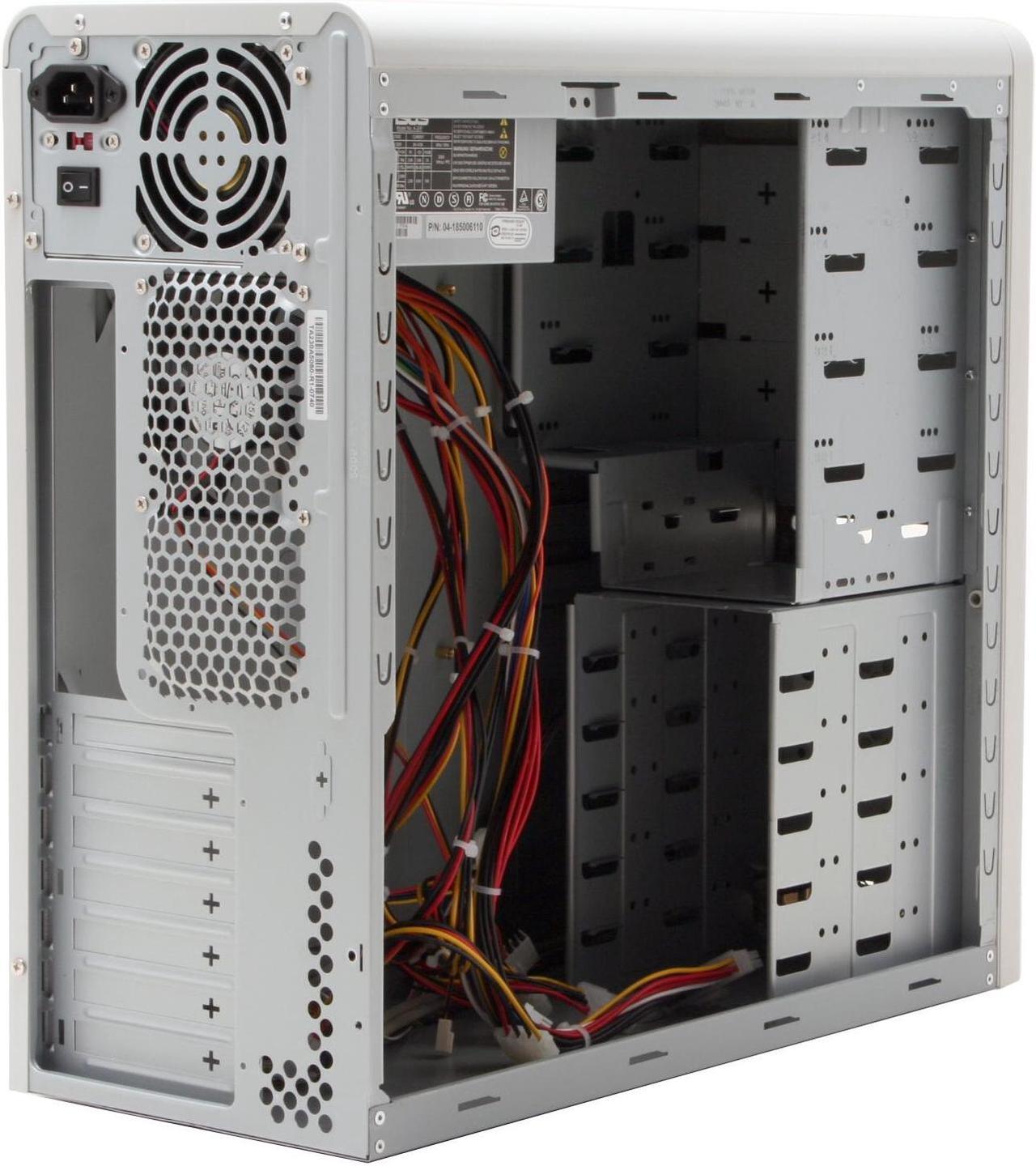 Alt view image 10 of 14 - ASUS TA-230 White 0.6mm SECC ATX Mid Tower Computer Case 300W Power Supply