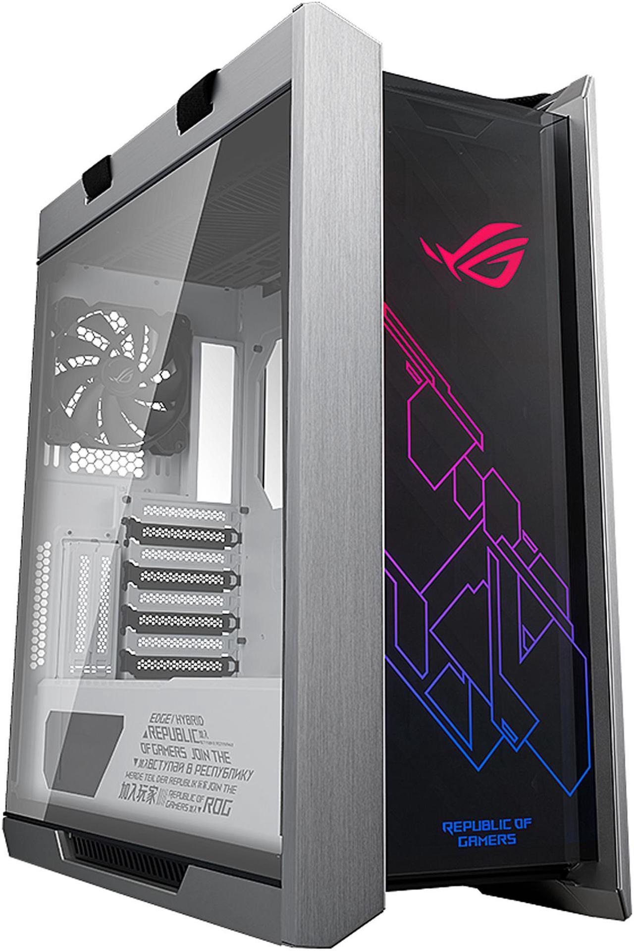 ASUS ROG Strix Helios GX601 White Edition RGB Mid-Tower Computer Case for ATX/ EATX Motherboards with Tempered Glass, Aluminum Frame, GPU Braces, 420mm Radiator Support and Aura Sync