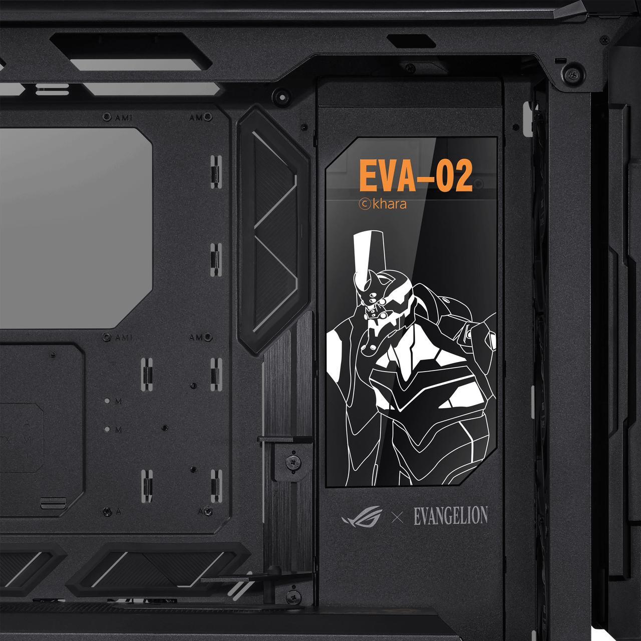 Alt view image 13 of 16 - ASUS ROG Hyperion GR701 EVA-02 EATX full-tower computer case with Semi-open structure, tool-free side panels, supports up to 2 x 420mm radiators, built-in graphics card holder,2x front panel Type-C