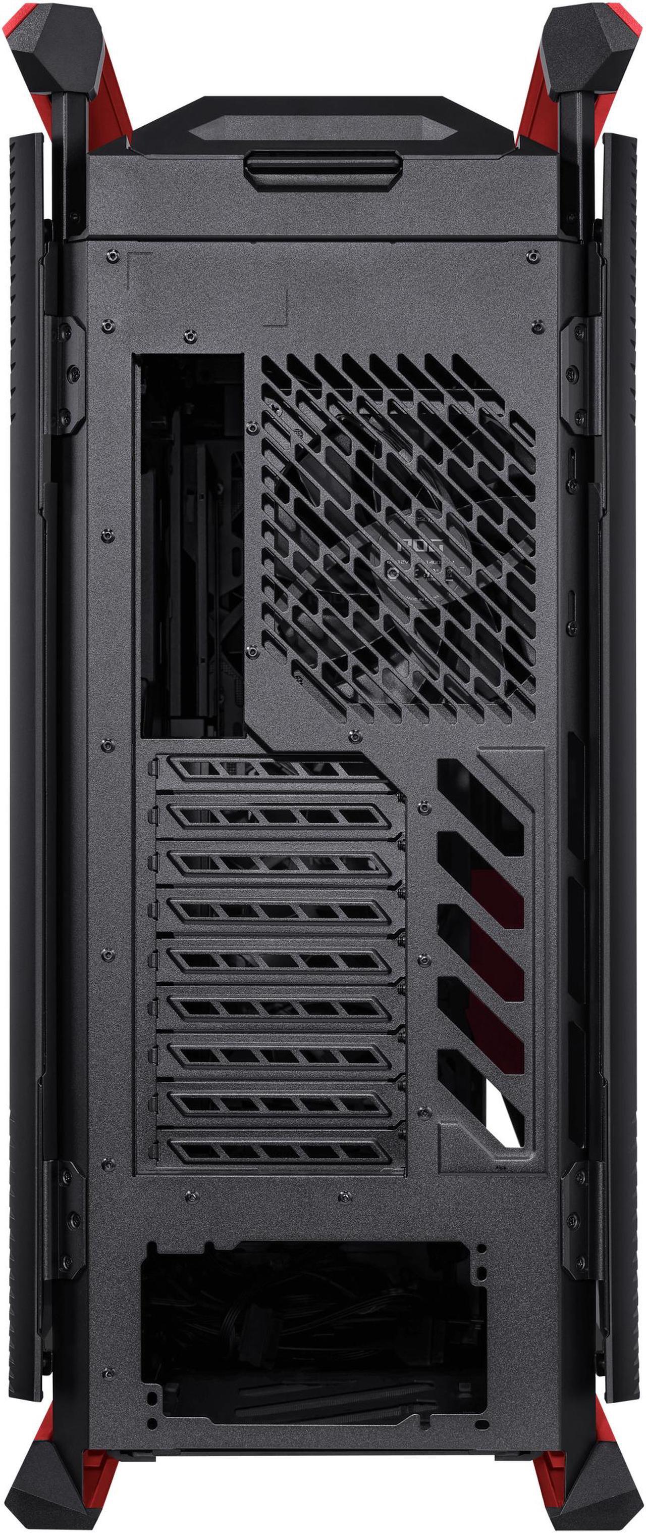 Alt view image 14 of 16 - ASUS ROG Hyperion GR701 EVA-02 EATX full-tower computer case with Semi-open structure, tool-free side panels, supports up to 2 x 420mm radiators, built-in graphics card holder,2x front panel Type-C