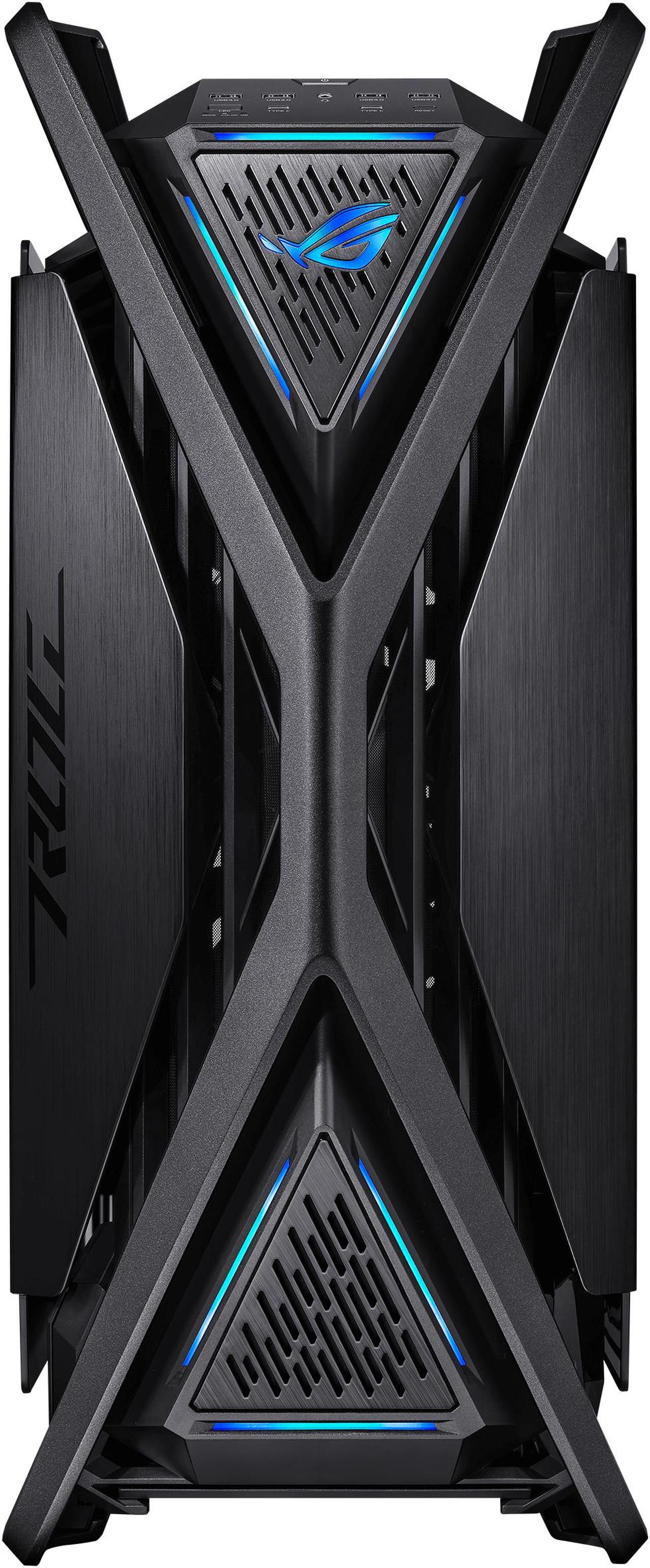 Alt view image 3 of 20 - ASUS ROG Hyperion GR701 BTF Edition computer case, ASUS ATX BTF motherboards exclusive support, 420 mm dual radiator support, four 140 mm fans, metal GPU holder, component storage, ARGB fan hub