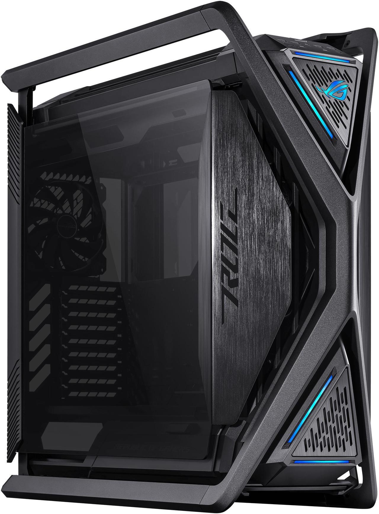 Alt view image 2 of 20 - ASUS ROG Hyperion GR701 BTF Edition computer case, ASUS ATX BTF motherboards exclusive support, 420 mm dual radiator support, four 140 mm fans, metal GPU holder, component storage, ARGB fan hub