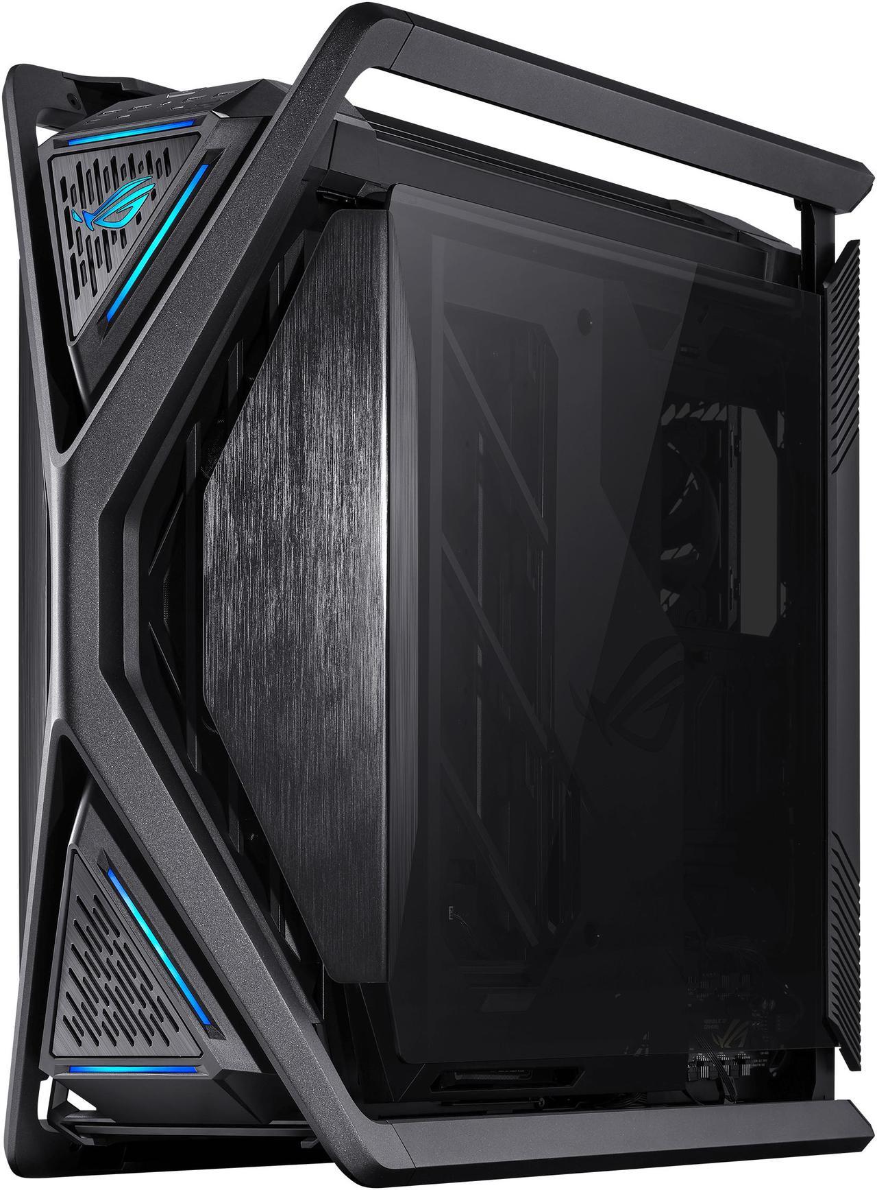 Alt view image 7 of 20 - ASUS ROG Hyperion GR701 BTF Edition computer case, ASUS ATX BTF motherboards exclusive support, 420 mm dual radiator support, four 140 mm fans, metal GPU holder, component storage, ARGB fan hub
