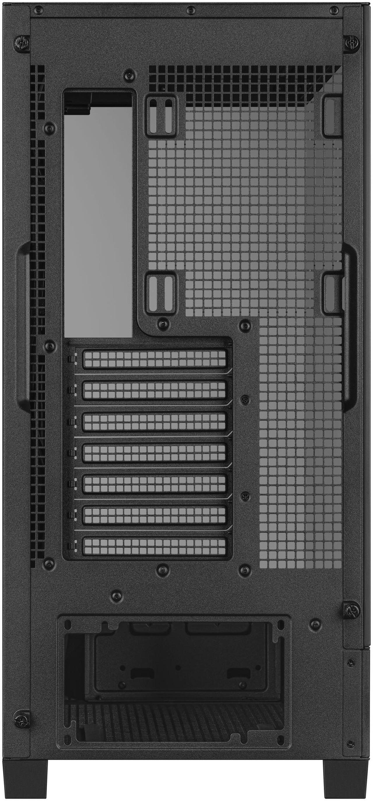 Alt view image 10 of 14 - ASUS A31 Black ATX Mid-Tower Gaming Case, Dual-sided tempered glass, Frameless Design, BTF Hidden Connectors, 360 AIO Support, 8° Angled Base, ARGB Ready, Optimized Airflow, Seamless Cable Management