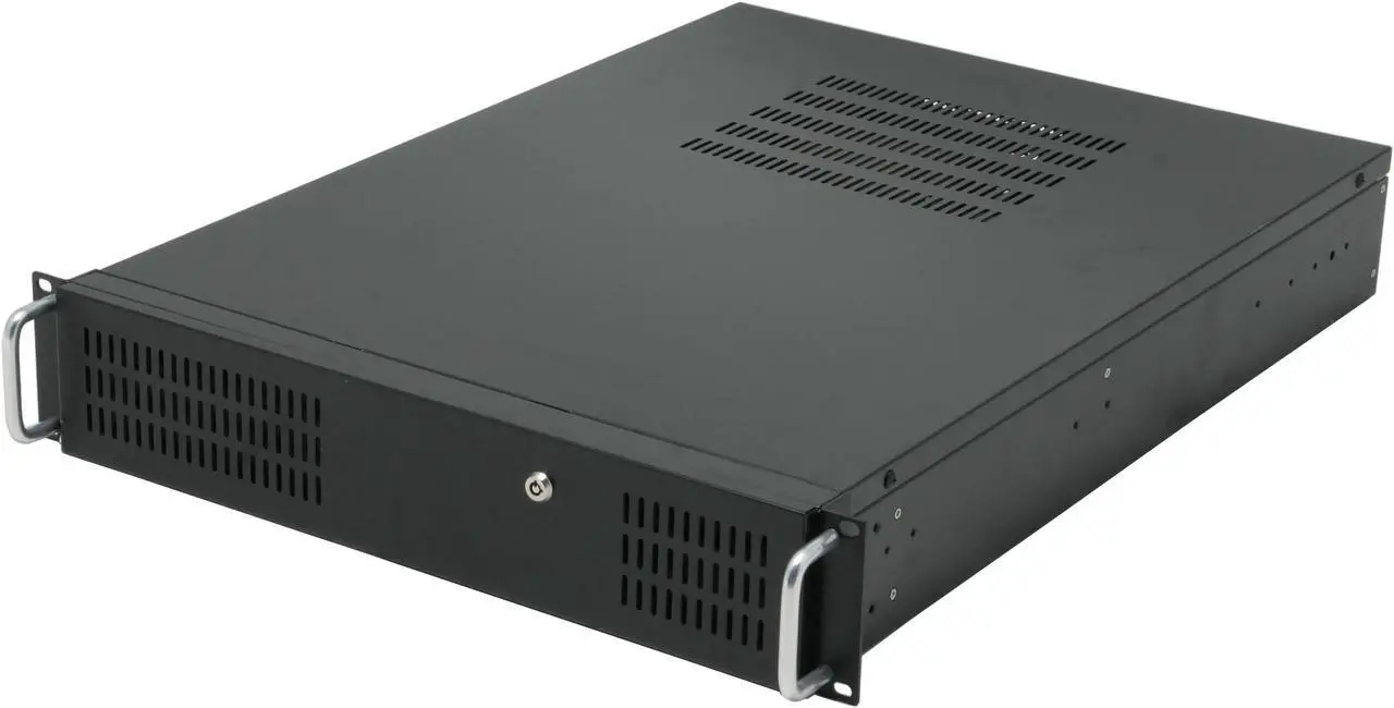 Alt view image 2 of 9 - Athena Power RM-2U2015LF40 Black Steel 2U Rackmount Rackmount Case 400W 1 External 5.25" Drive Bays