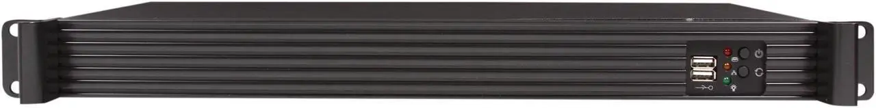 Alt view image 2 of 7 - Athena Power RM-1U102ITX40 Black 1.2mm Steel 1U Rackmount Server Case 400W 80PLUS Bronze - OEM