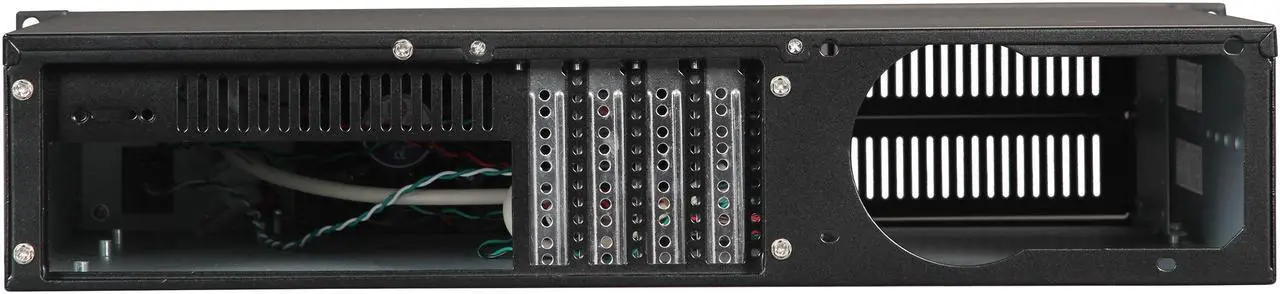Alt view image 4 of 7 - Athena Power RM-2U200H Black Aluminum / Steel 2U Rackmount Server Case Micro PS3 Single Power Supply 1 External 5.25" Drive Bays