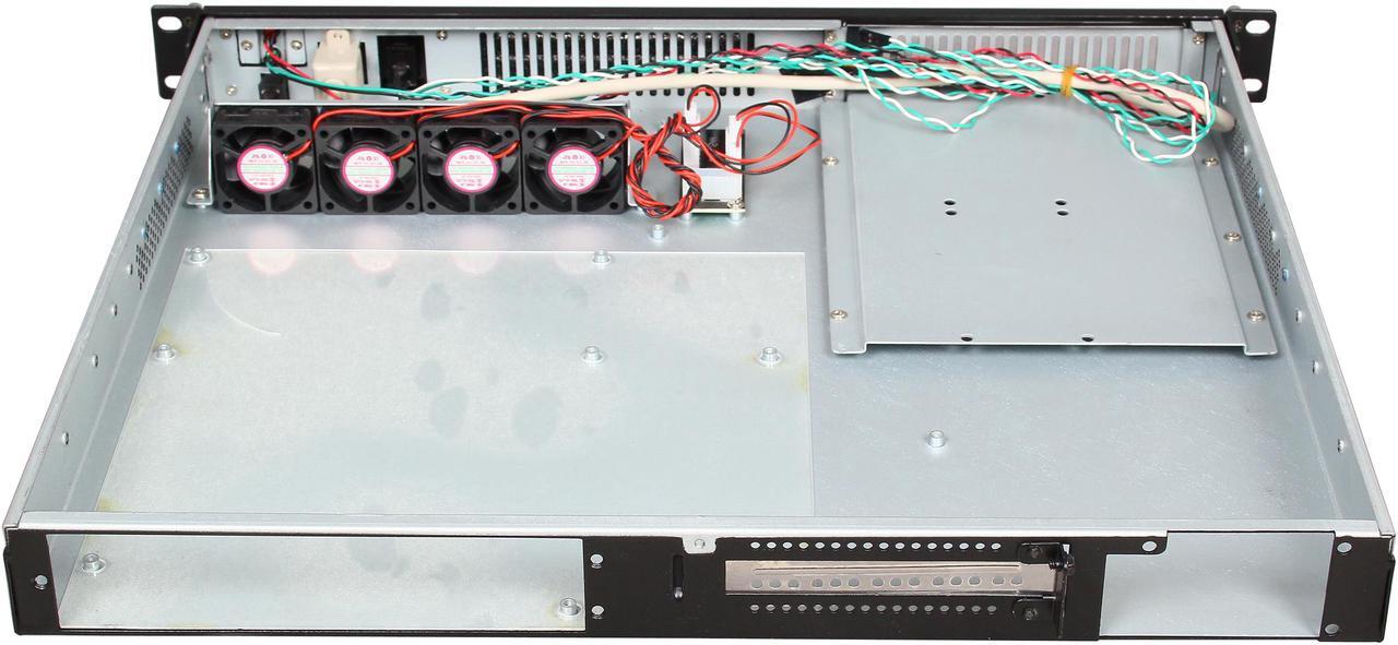 Alt view image 5 of 7 - Athena Power RM-1U100DM Black Aluminum / Steel 1U Rackmount Server Case 1 External 5.25" Drive Bays - OEM