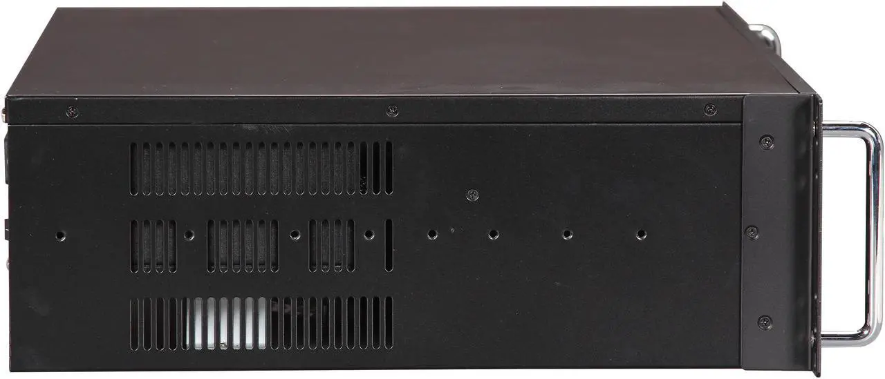 Alt view image 3 of 7 - Athena Power RM-3U300P708 Black Aluminum / Steel 3U Rackmount Server Case w/ 3U 700W 80 PLUS BRONZE 3 External 5.25" Drive Bays, compact 15" Depth