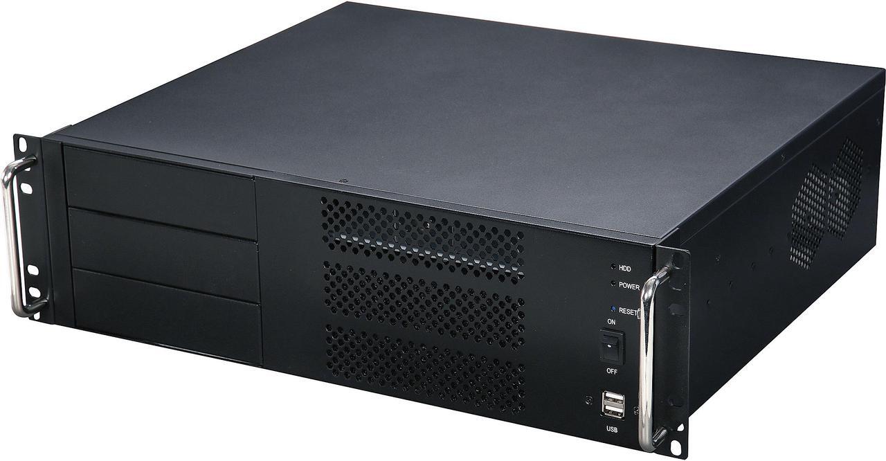 Main image of Athena Power RM-3UC338 Black 1.0mm SECC 3U Rackmount Server Case PS3 Single (Front)