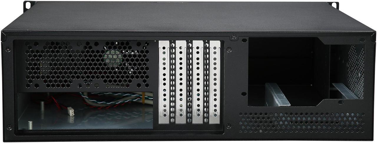 Alt view image 5 of 7 - Athena Power RM-3UC338 Black 1.0mm SECC 3U Rackmount Server Case PS3 Single (Front)