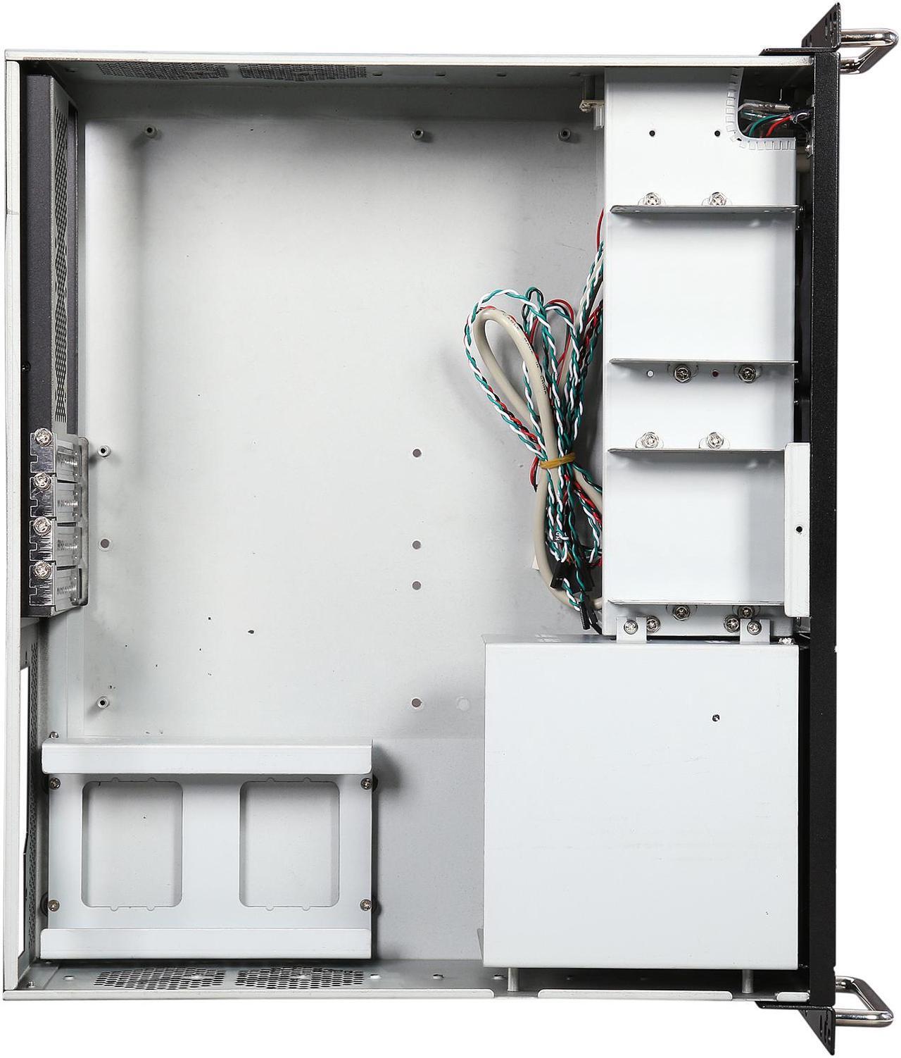 Alt view image 7 of 7 - Athena Power RM-3UC338 Black 1.0mm SECC 3U Rackmount Server Case PS3 Single (Front)