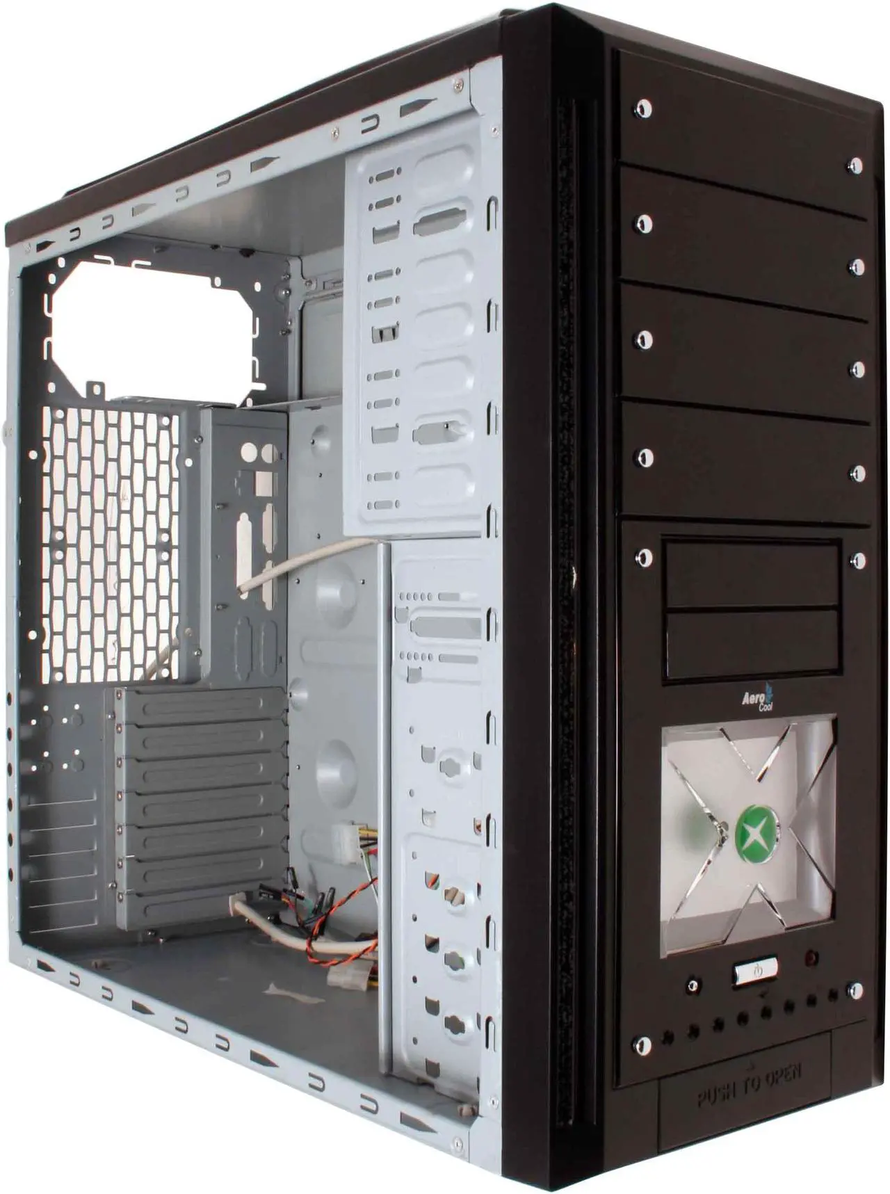 Alt view image 10 of 14 - AeroCool AERO-X202 Black Aluminum / Steel ATX Mid Tower Computer Case