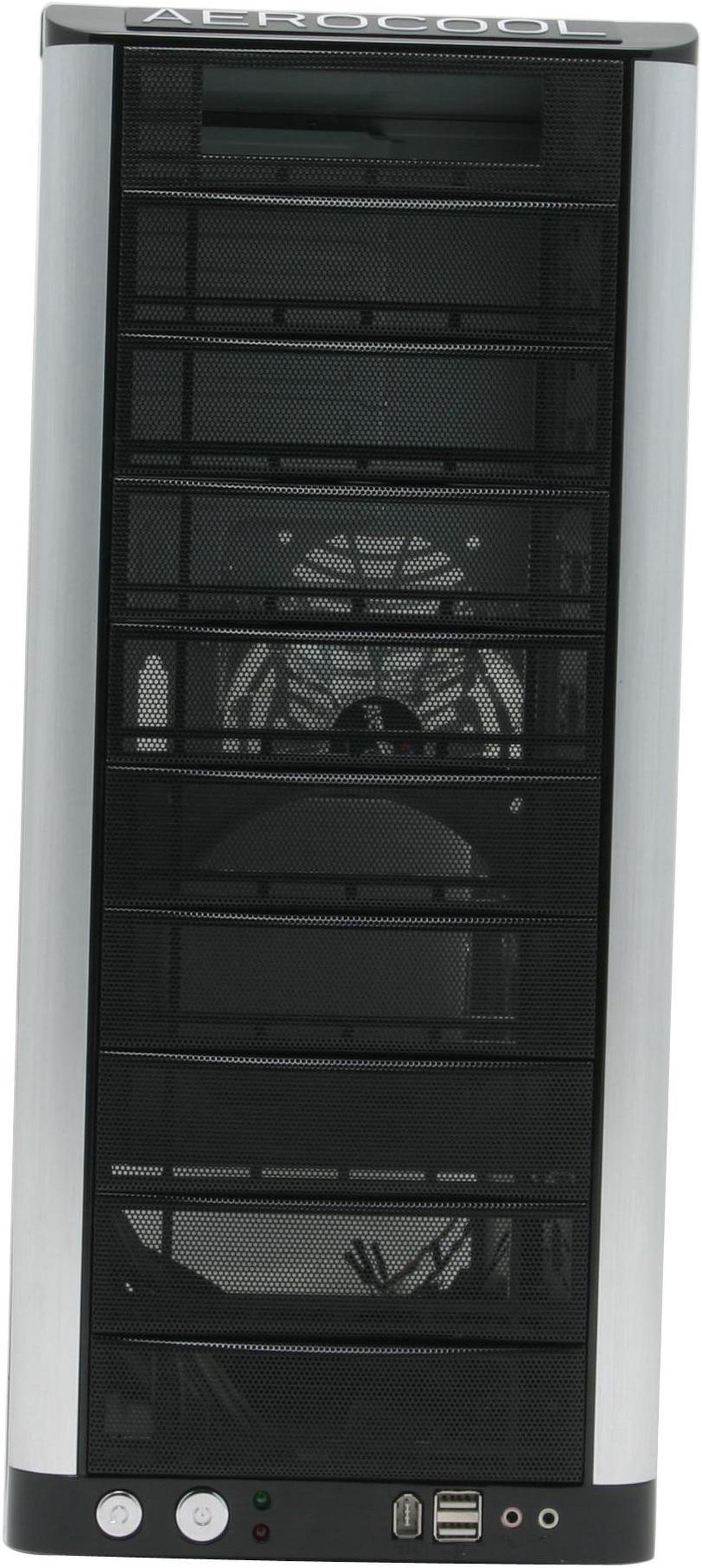 Alt view image 2 of 8 - AeroCool Masstige BLK Black Steel ATX Mid Tower Computer Case