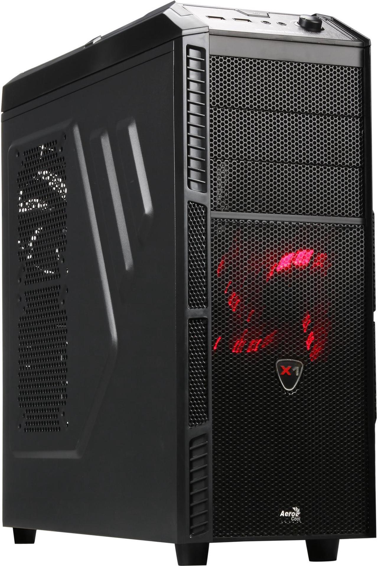 Main image of AeroCool PGS B series Xpredator-X1 Black Edition Black SPCC 0.5mm ATX Mid Tower Computer Case