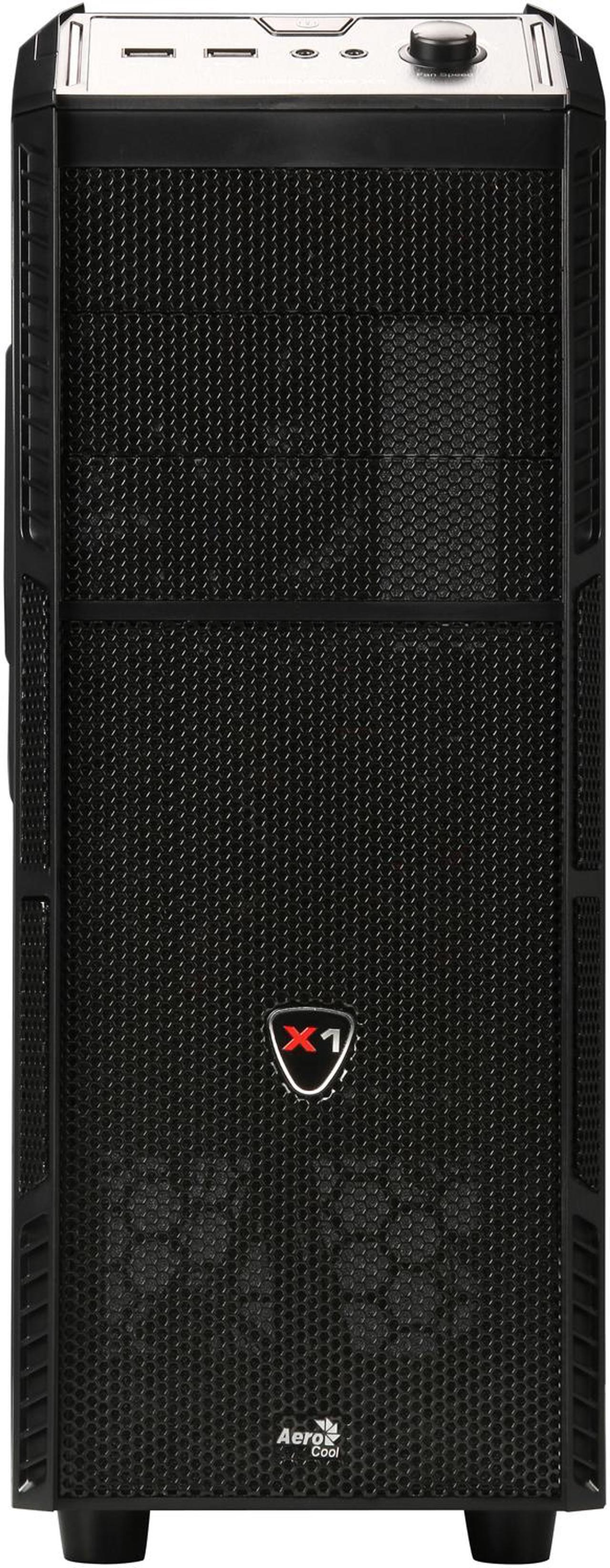 Alt view image 2 of 9 - AeroCool PGS B series Xpredator-X1 Black Edition Black SPCC 0.5mm ATX Mid Tower Computer Case