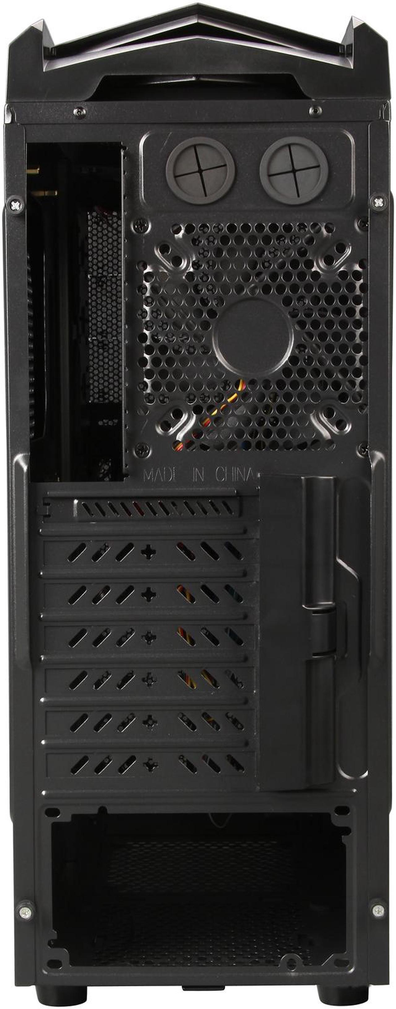 Alt view image 8 of 9 - AeroCool PGS B series Xpredator-X1 Black Edition Black SPCC 0.5mm ATX Mid Tower Computer Case