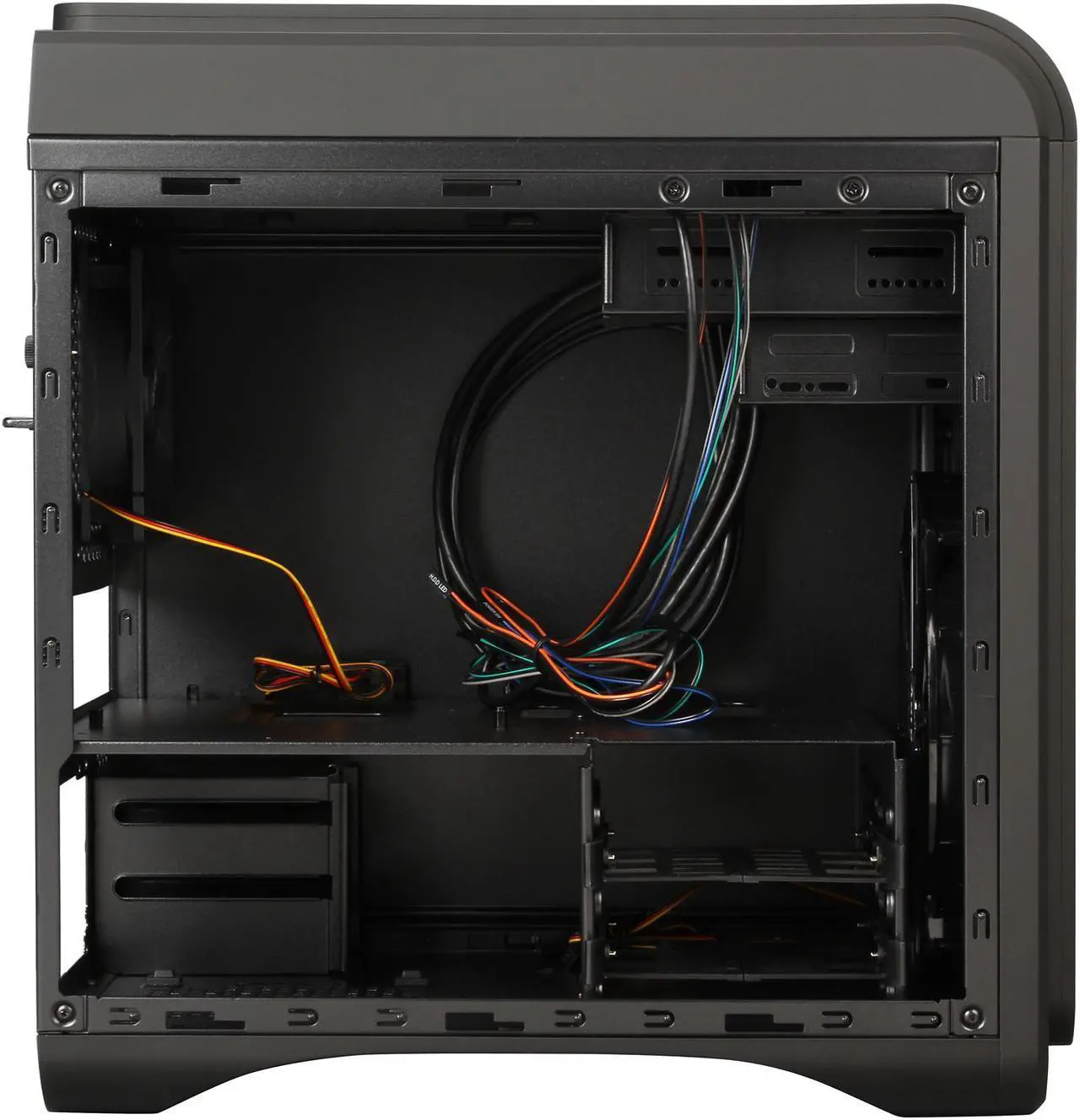 Alt view image 6 of 10 - AeroCool DS-Cube Black Black 0.8mm SGCC ATX Mid Tower Computer Case