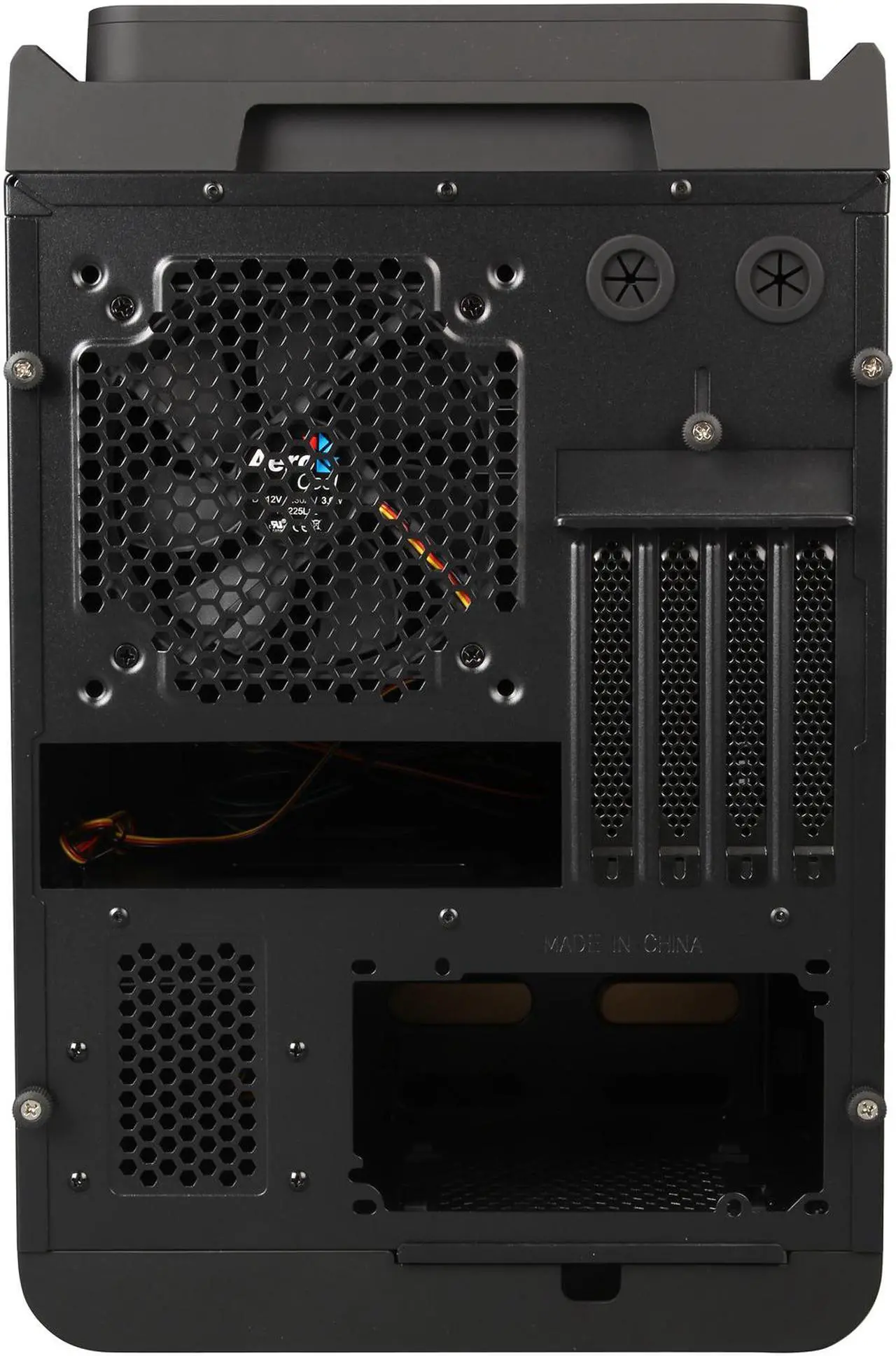 Alt view image 9 of 10 - AeroCool DS-Cube Black Black 0.8mm SGCC ATX Mid Tower Computer Case