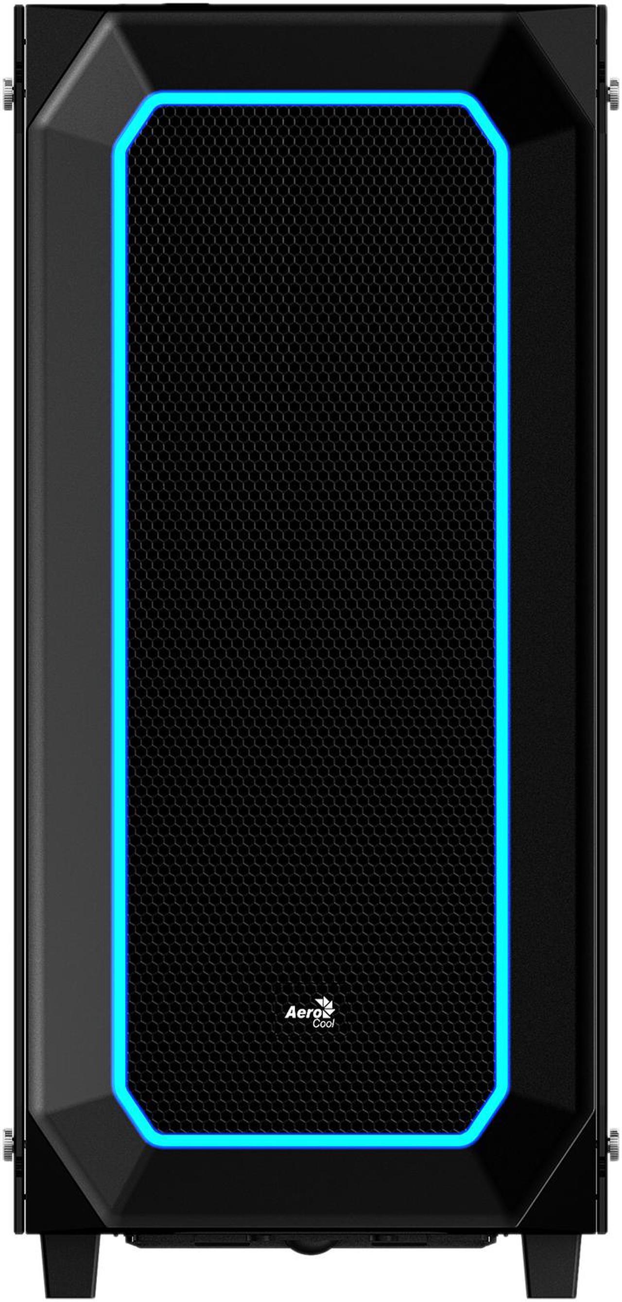 Alt view image 2 of 13 - AeroCool P7 series P7-C0 Black Steel / Tempered Glass ATX Mid Tower Computer Case ATX PSU (Optional) Power Supply