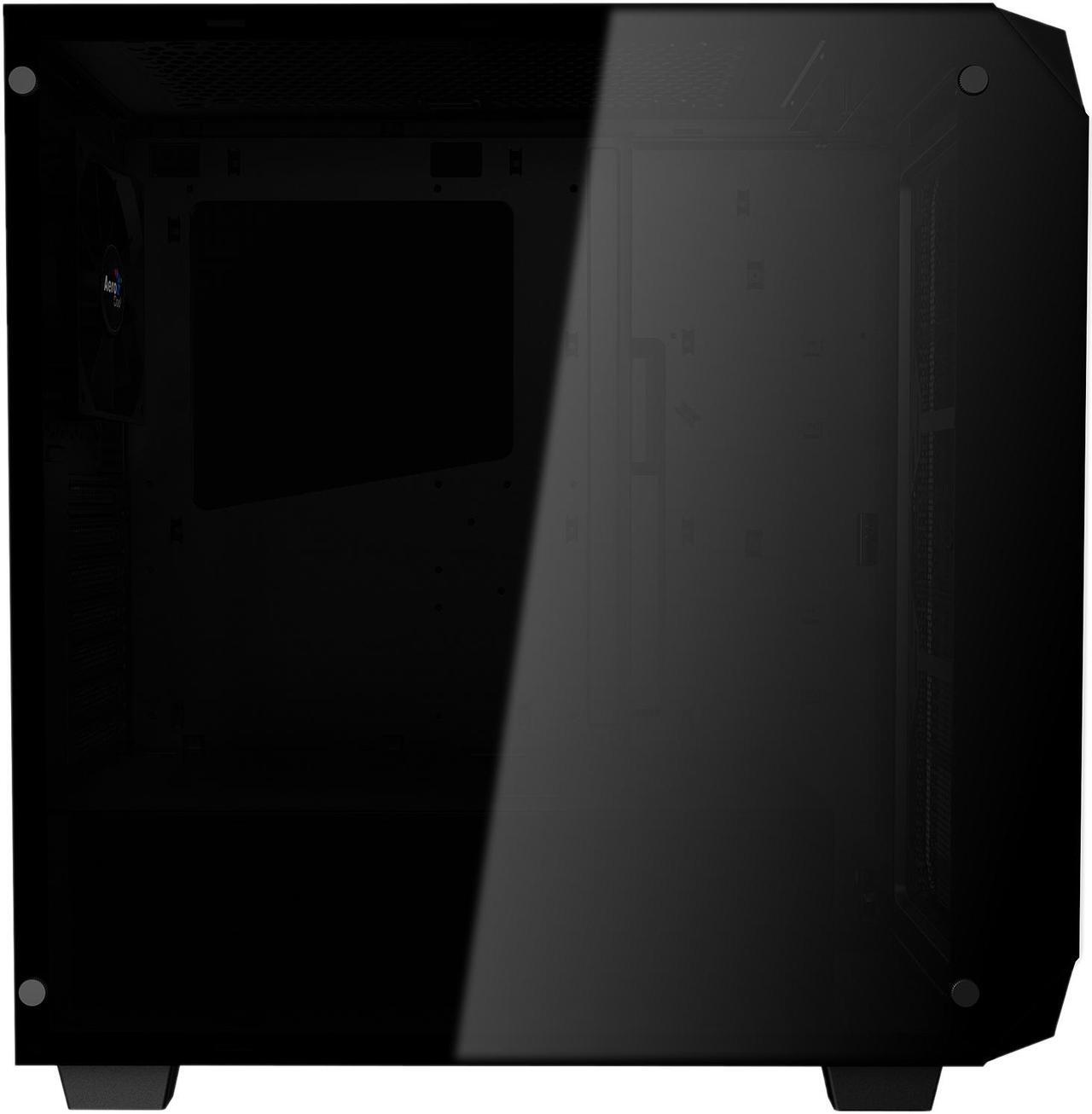 Alt view image 7 of 13 - AeroCool P7 series P7-C0 Black Steel / Tempered Glass ATX Mid Tower Computer Case ATX PSU (Optional) Power Supply
