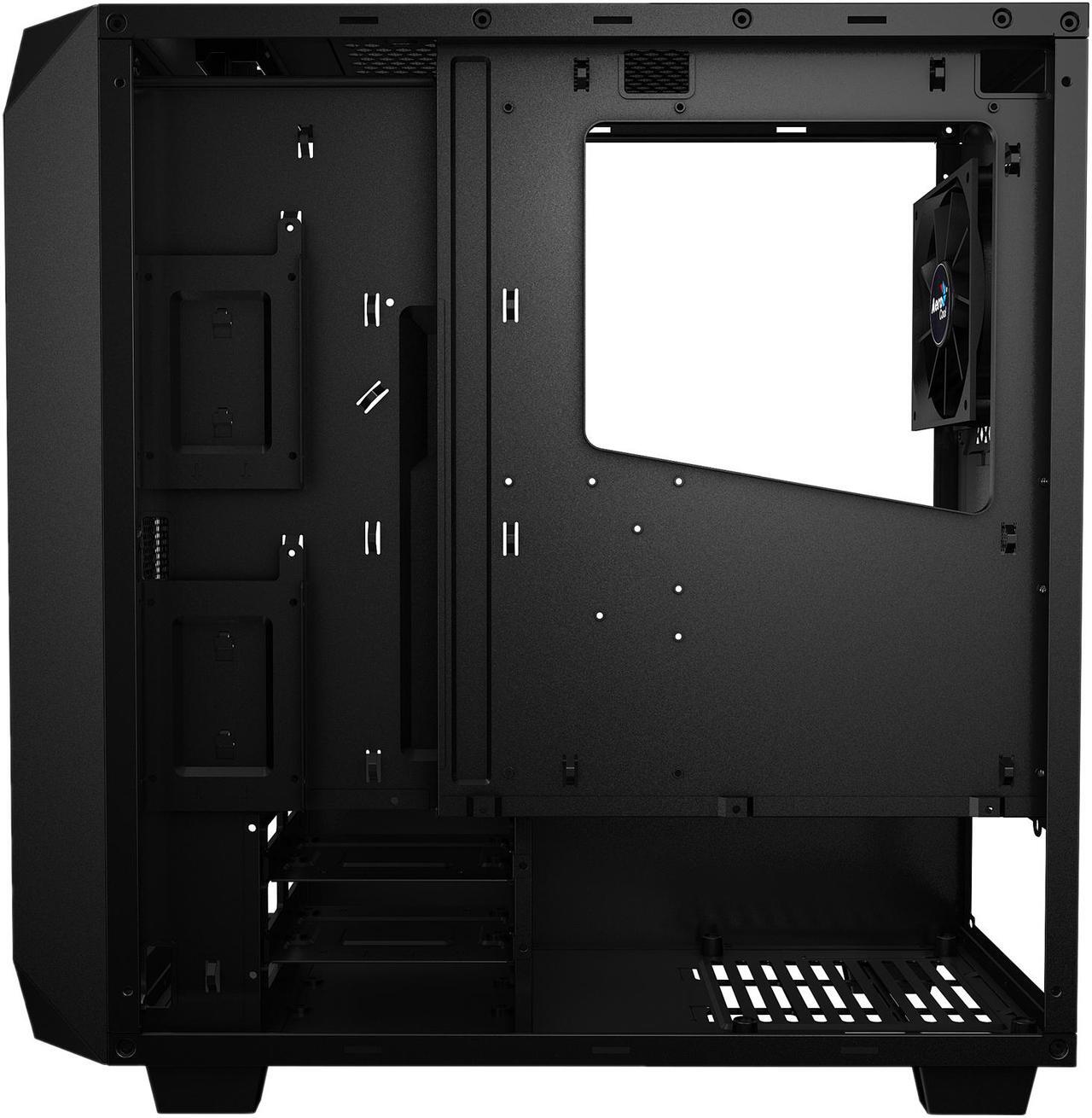Alt view image 10 of 13 - AeroCool P7 series P7-C0 Black Steel / Tempered Glass ATX Mid Tower Computer Case ATX PSU (Optional) Power Supply