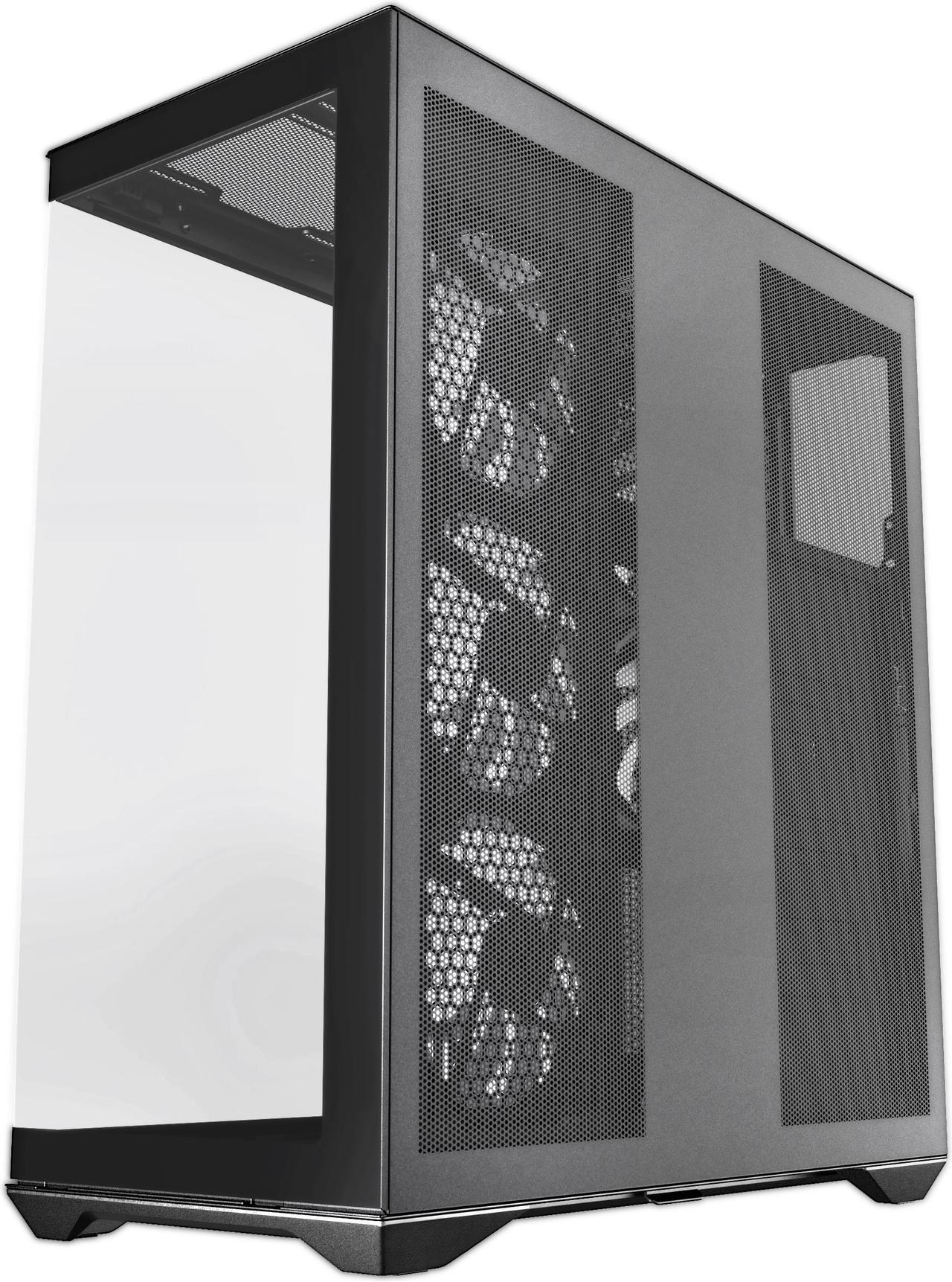 Alt view image 3 of 8 - SAMA V Cool Black Steel / Tempered Glass USB3.0/Type C ATX Full Tower Gaming Computer Case w/5 x ARGB Fans (Pre-Installed)