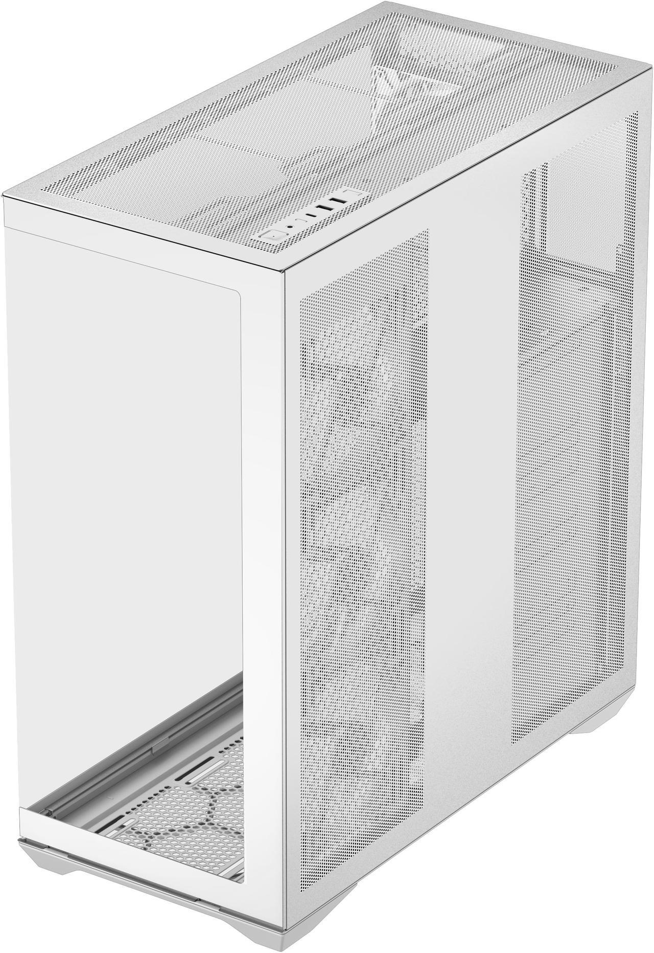 Alt view image 4 of 8 - SAMA V Cool White Steel / Tempered Glass USB3.0/Type C ATX Full Tower Gaming Computer Case w/5 x ARGB Fans (Pre-Installed)
