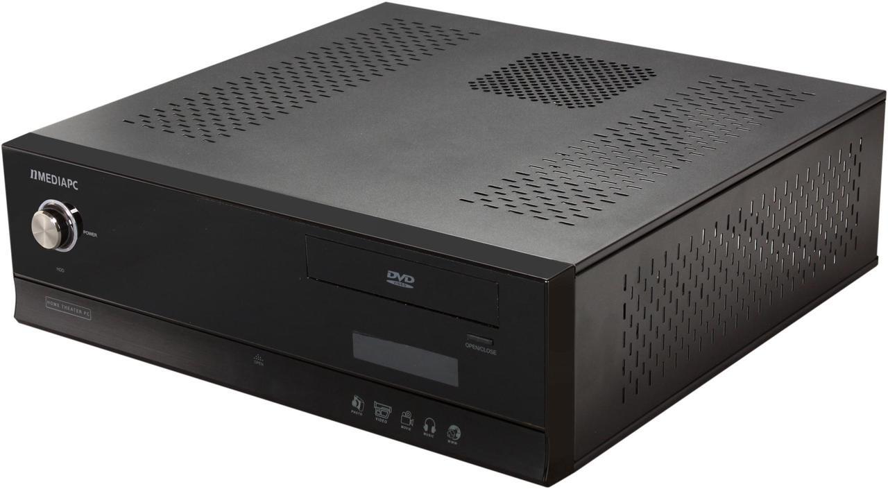 Main image of nMEDIAPC Black Aluminum / Acrylic / Steel HTPC 5000B Micro ATX Media Center / HTPC Case