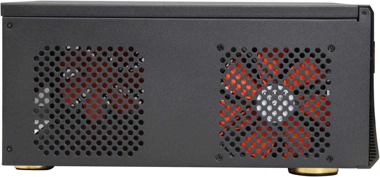 Alt view image 4 of 7 - nMEDIAPC Black Aluminum Panel & Steel (1.0mm SECC) HTPC 2800B ATX Media Center / HTPC Case