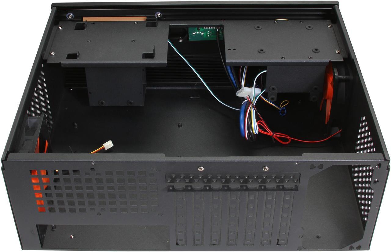 Alt view image 6 of 7 - nMEDIAPC Black Aluminum Panel & Steel (1.0mm SECC) HTPC 2800B ATX Media Center / HTPC Case