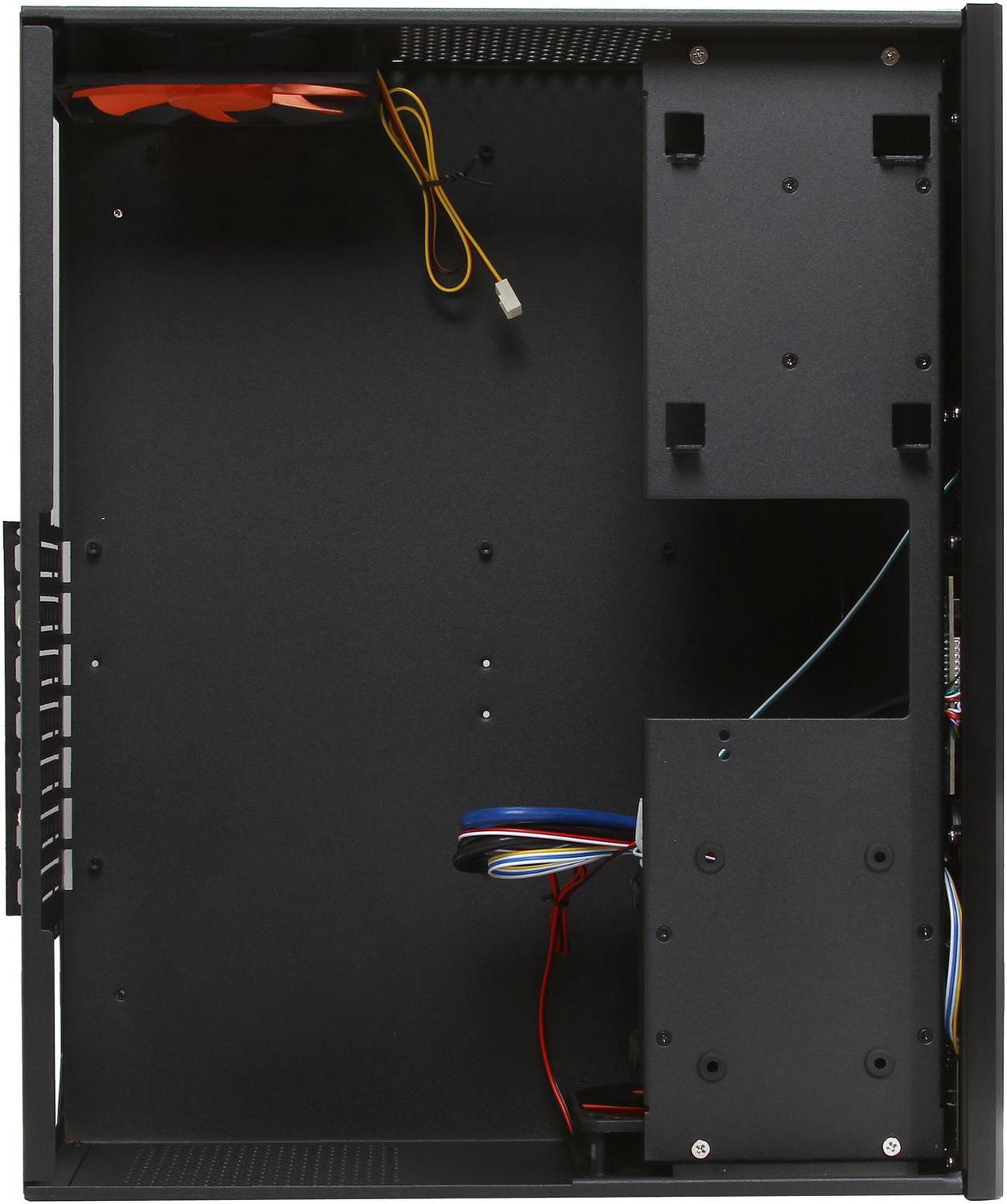 Alt view image 7 of 7 - nMEDIAPC Black Aluminum Panel & Steel (1.0mm SECC) HTPC 2800B ATX Media Center / HTPC Case