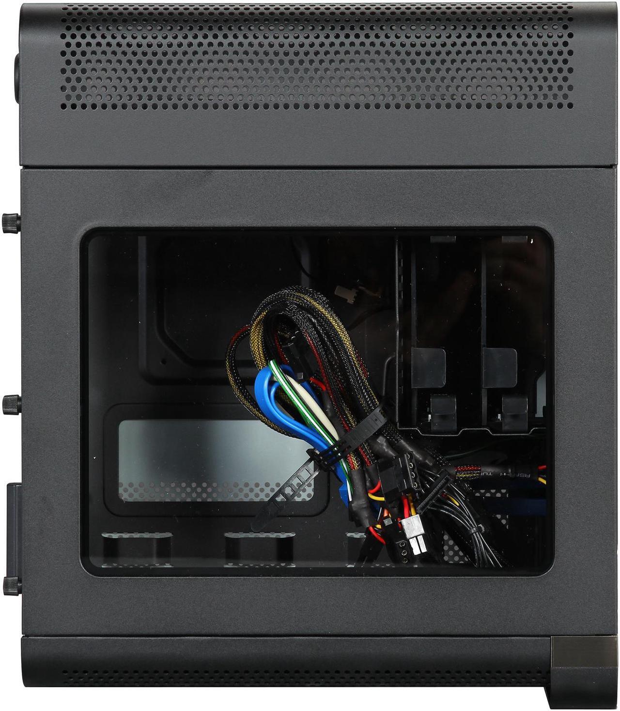 Alt view image 4 of 9 - EVGA Hadron Hydro Mini-ITX Chassis Black with 500W 80Plus Gold Power Supply (110-MW-1002-K1)