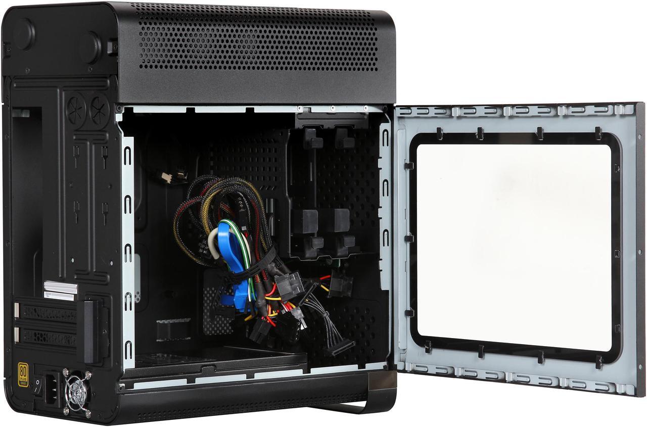 Alt view image 5 of 9 - EVGA Hadron Hydro Mini-ITX Chassis Black with 500W 80Plus Gold Power Supply (110-MW-1002-K1)