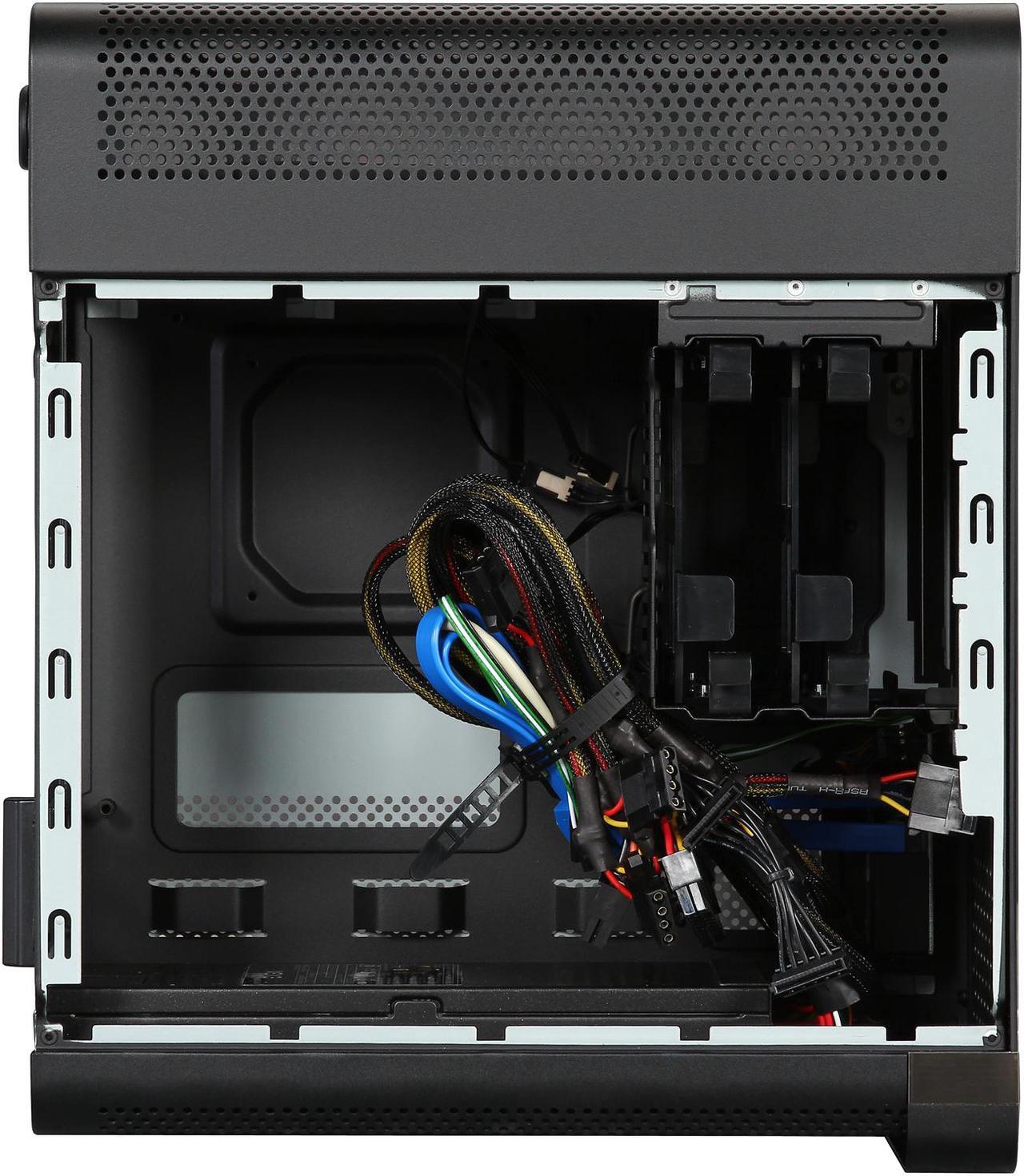 Alt view image 6 of 9 - EVGA Hadron Hydro Mini-ITX Chassis Black with 500W 80Plus Gold Power Supply (110-MW-1002-K1)