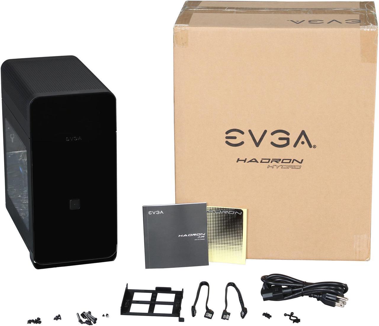 Alt view image 9 of 9 - EVGA Hadron Hydro Mini-ITX Chassis Black with 500W 80Plus Gold Power Supply (110-MW-1002-K1)