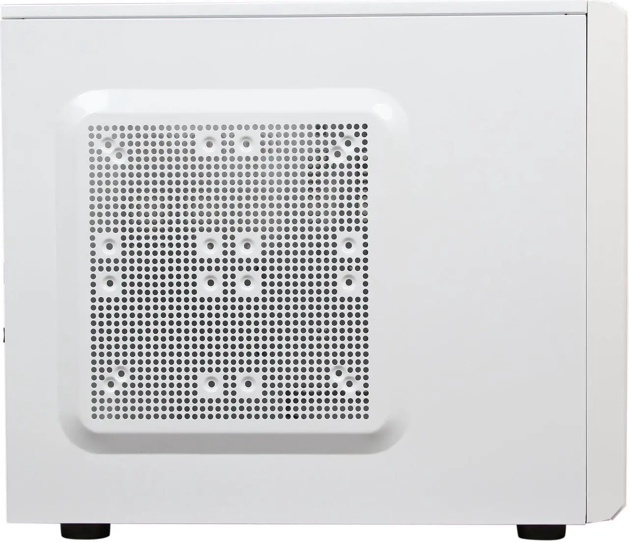 Alt view image 4 of 9 - XION XON-560 mATX/ ITX Meshed Mini Tower Case, USB 3.0, White/Blue LED