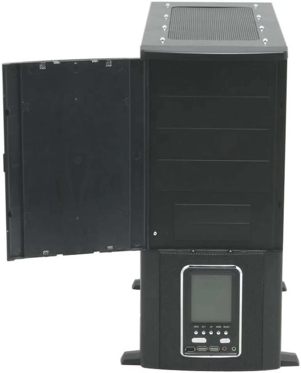Alt view image 4 of 15 - ATRIX CSCI-A9001-C4 Black SECC steel sheeting FCC class CB&CE approved ATX Mid Tower Computer Case