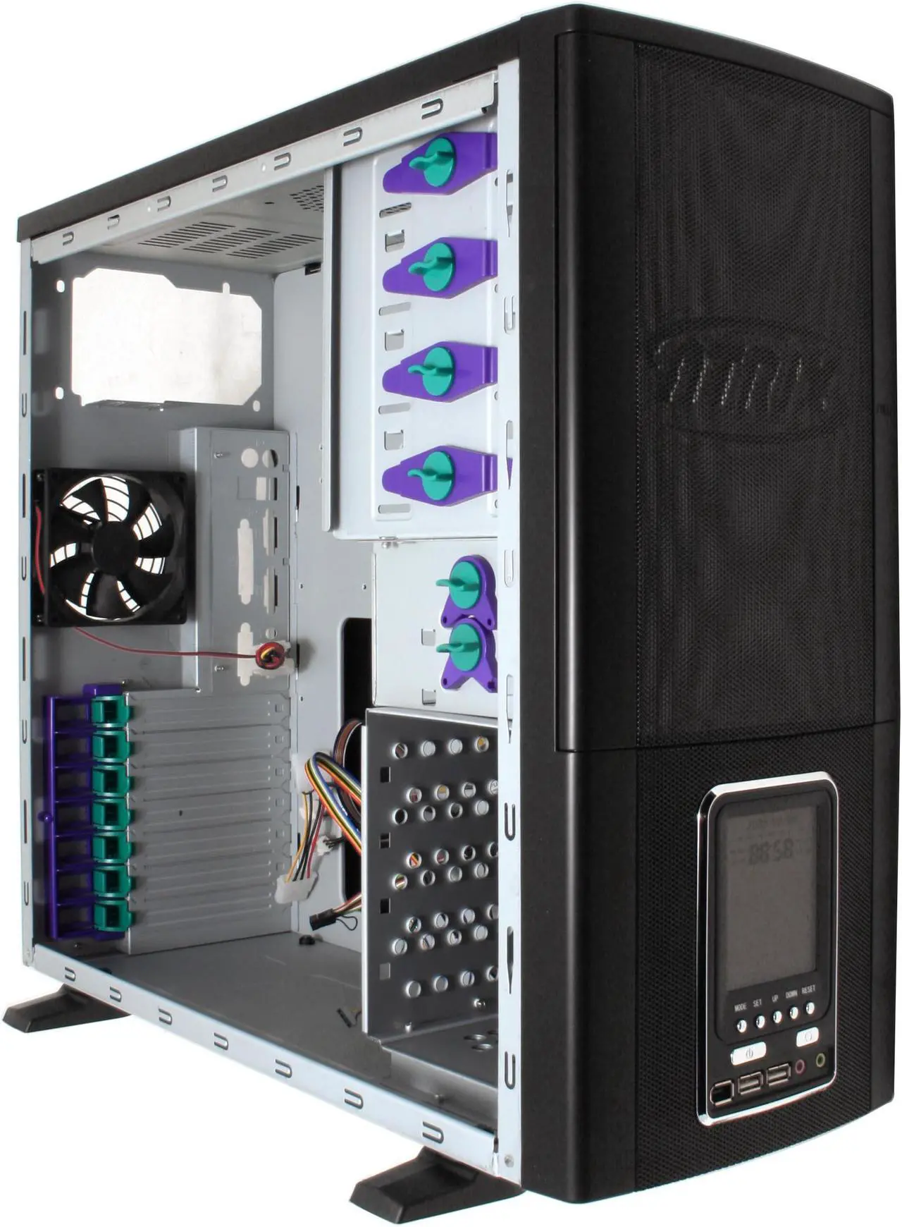 Alt view image 13 of 15 - ATRIX CSCI-A9001-C4 Black SECC steel sheeting FCC class CB&CE approved ATX Mid Tower Computer Case