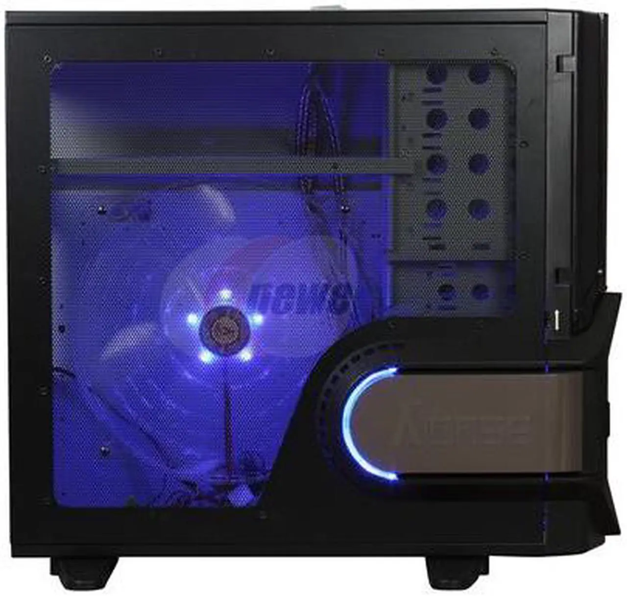 Alt view image 4 of 11 - ABS Aplus ABS-CS-EL Diablo Black 0.8mm SECC ATX Full Tower Computer Case
